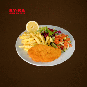 Hähnchen Schnitzel mit Soße