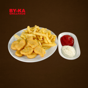 Chicken Nuggets (6 Stück) mit Pommes