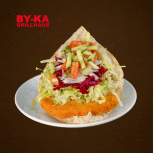 Hähnchen Schnitzel im Brot